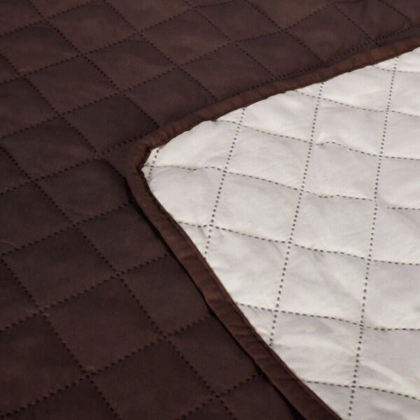 (single SofaR COVER) EVERSIBLE WASHABLE COUCH Sofa COAT COVER -