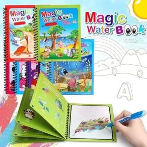 Magic Water Coloring Book for Kids ? Reusable Drawing & Painting Fun (Random Colors & Designs)