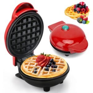 Waffle Maker Breakfast Machine ? Non Stick Easy Clean Compact Electric Appliance For Quick And Delicious Homemade Waffles