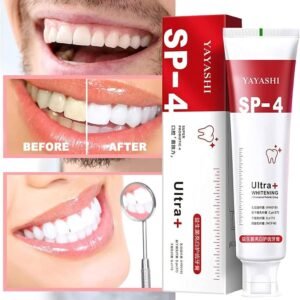 Yayashi Sp-4 Ultra Whitening Toothpaste Probiotic Stain Remover 120Gm /Nano Toothbrush Protects Gums Freshens Breath, for Everyone