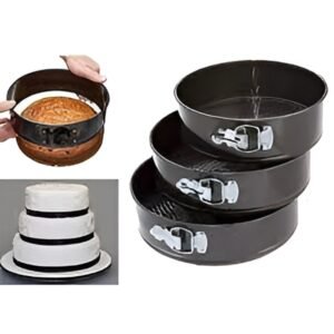 Set of 3 Nonstick Round Shape Cake Mould Cake Pan for Baking Cake at home