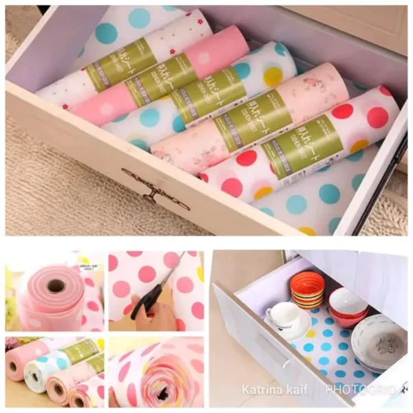 1 Roll - Kitchen Polka Foamic Sheet (45x150cm)  (random design)