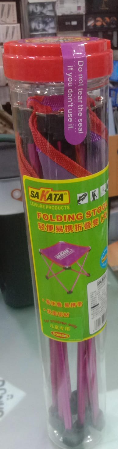 SAKATA Portable Foldable Stool (random colours)