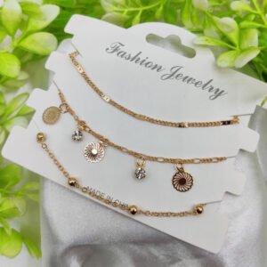 Imported Triple-Layered Adjustable Bracelet Set | Best Quality Artificial Bracelet For Girls & Women | Bracelet For Every Occasion | Elegant Design