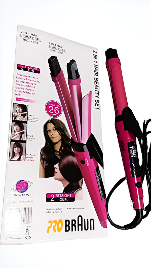 Hair Straightener|  2 in 1...Hair straightener and curler.