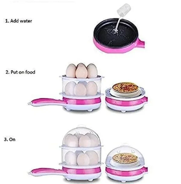 Double Layer Handle Egg Boiler Electric Automatic
