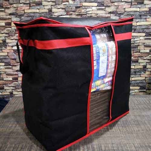 Black Storage Organizer Bag / Durable material for long-lasting use.