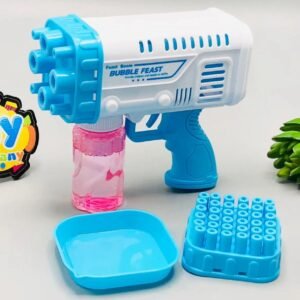 Bubble Bazooka Pro: Electric 2-in-1 Rocket Bubble Gun ? Fast Bubbles for Parties, Beach & Backyard Fun