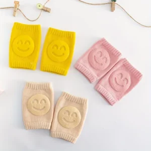 02 Pcs ( Pair ) - Soft & Protective Baby Knee Pads ? Cushioned Support for Crawling Infants & Active Toddlers - Random Color