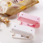 Portable Mini Sealer Home Heat Bag Plastic Food Snacks Bag Sealing Machine Food Packaging Kitchen Storage Bag Clips (Random Color)