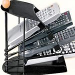 Remote Holder Stand Durable Wooden Sticky Tile Design For Organized Storage