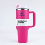 Stanley 40 Oz (1200ML) Stainless Steel Vacuum Insulated Tumbler with Straw ? Leak-Proof Quencher Cup for Hot & Cold Beverages, Travel Mug, Gym Water Bottle, Coffee Thermos -Random Colors | Stanley | (With Box)