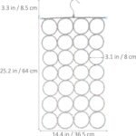28 Holes Scarf Hanger  / Tie Hanger / Belt Hanger Organizer